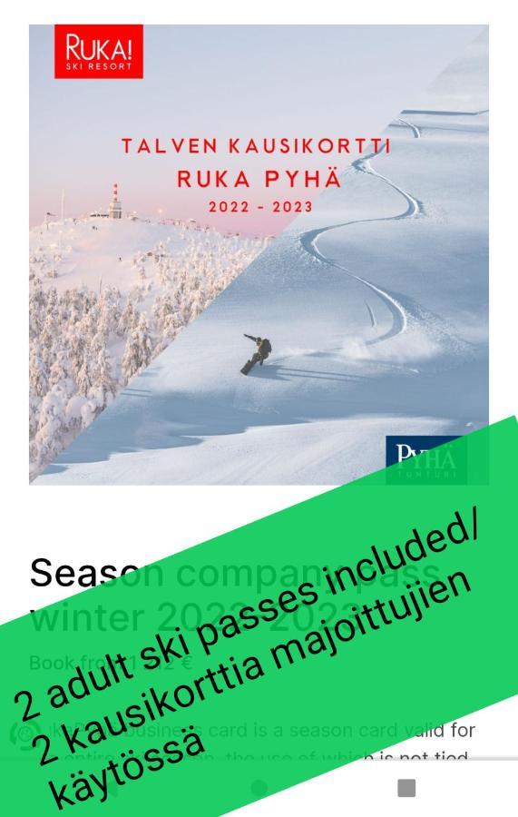 Ruka Kieraevae With Ski Tickets Kuusamo Buitenkant foto